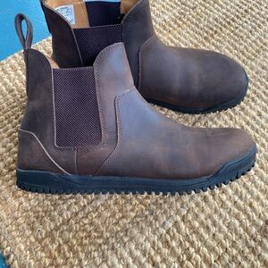 Brown Leather Chelsea Boots